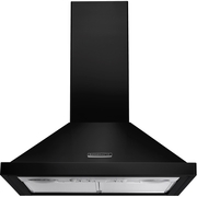 Rangemaster RHDC60BL/C 60cm Chimney Cooker Hood Black / Chrome, C Rated