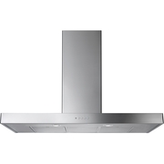 Rangemaster UHDF100SS 100cm Chimney Cooker Hood Flat Stainless Steel, B Rated