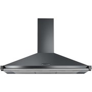 Rangemaster RCLAHDC100SL/C 100cm Chimney Cooker Hood Classic Slate / Chrome Rail