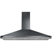 Rangemaster RCLAHDC110SL/C 110cm Chimney Cooker Hood Classic Slate / Chrome Rail