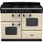 Rangemaster CLO110DFPPCR/CM1 110cm Dual Fuel Range Cooker Classic Pale Cream / Chrome, A Rated