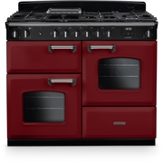Rangemaster CLO110DFPBOR/CM1 110cm Dual Fuel Range Cooker Classic Bordeaux / Chrome, A Rated