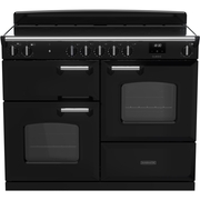 Rangemaster CLO110EIPGBL/CM1 110cm Induction Range Cooker Classic Gloss Black / Chrome, A Rated