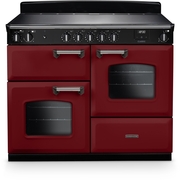 Rangemaster CLO110EIPBOR/CM1 110cm Induction Range Cooker Classic Bordeaux / Chrome, A Rated