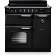 Rangemaster CLDL90EIPCBL/CM1 90cm Induction Range Cooker Classic Deluxe Charcoal Black / Chrome, A Rated