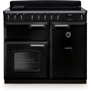 Rangemaster CLDL100EIPGBL/CM1 100cm Induction Range Cooker Classic Delux Gloss Black / Chrome, A Rated