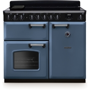 Rangemaster CLDL100EIPSTB/CM1 100cm Induction Range Cooker Classic Deluxe Stone Blue / Chrome, A Rated