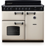 Rangemaster CLDL100EIPPCR/CM1 100cm Induction Range Cooker Classic Deluxe Pale Cream / Chrome, A Rated