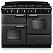 Rangemaster CLDLO110DFPSLT/CM1 110cm Dual Fuel Range Cooker Classic Deluxe Slate / Chrome, A Rated