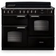 Rangemaster CLDLO110EIPGBL/CM1 110cm Induction Range Cooker Classic Deluxe Gloss Black / Chrome, A Rated