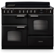 Rangemaster CLDLO110EIPCBL/CM1 110cm Induction Range Cooker Classic Deluxe Charcoal Black / Chrome, A Rated