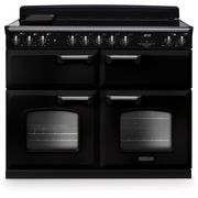Rangemaster CLDLB110EIPGBL/CM1 110cm Induction Range Cooker Classic Deluxe Gloss Black / Chrome, A Rated