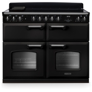 Rangemaster CLDLB110EIPCBL/CM1 110cm Induction Range Cooker Classic Deluxe Black / Chrome, A Rated