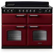 Rangemaster CLDLB110EIPBOR/CM1 110cm Induction Range Cooker Classic Deluxe Bordeaux / Chrome, A Rated