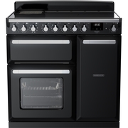 Rangemaster ESDL90EIPGBL/CM1 90cm Induction Range Cooker Estel Deluxe Black / Chrome, A Rated