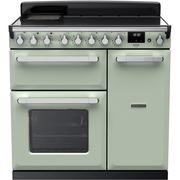 Rangemaster ESDL90EIPMNT/CM1 90cm Induction Range Cooker Estel Deluxe Mint / Chrome, A Rated