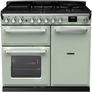 Rangemaster ESDL100DFPMNT/CM1 100cm Dual Fuel Range Cooker Estel Deluxe Mint / Chrome, A Rated