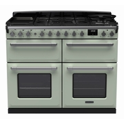 Rangemaster ESDLB110DFPMNT/CM1 110cm Dual Fuel Range Cooker Estel Deluxe Mint / Chrome, A Rated
