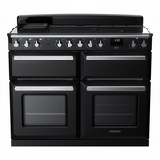 Rangemaster ESDLB110EIPGBL/CM1 110cm Induction Range Cooker Estel Deluxe Black / Chrome, A Rated