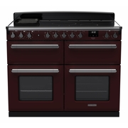 Rangemaster ESDLB110EIPBOR/CM1 110cm Induction Range Cooker Estel Deluxe Bordeaux / Chrome, A Rated