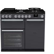 Rangemaster NEX100DFPSLT/CM1 100cm Dual Fuel Range Cooker Nexus Deluxe Slate / Chrome, A Rated
