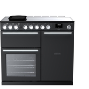 Rangemaster NEX100EIPCBL/CM1 100cm Induction Range Cooker Nexus Deluxe Charcoal Black / Chrome, A Rated