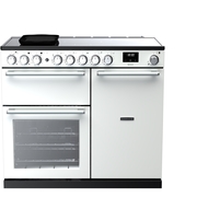 Rangemaster NEX100EIPWHT/CM1 100cm Induction Range Cooker, A Rated