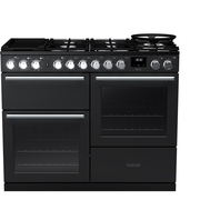 Rangemaster NEXO110DFPCBL/CM1 110cm Dual Fuel Range Cooker Nexus Deluxe Charcoal Black / Chrome, A Rated