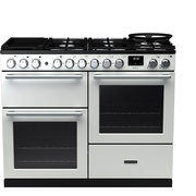 Rangemaster NEXO110DFPWHT/CM1 110cm Dual Fuel Range Cooker, A Rated