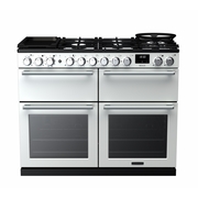 Rangemaster NEXB110DFPWHT/CM1 110cm Dual Fuel Range Cooker, A Rated