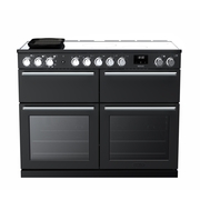 Rangemaster NEXB110EIPCBL/CM1 110cm Induction Range Cooker Nexus Deluxe Charcoal Black / Chrome, A Rated