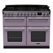 Rangemaster ESDLB110DFPHTH/CM1 110cm Dual Fuel Range Cooker Estel Deluxe Heather / Chrome, A Rated