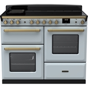 Rangemaster ESDLO110EIPMSB/AB1 110cm Induction Range Cooker Estel Deluxe Misty Blue / Antique Brass, A Rated