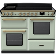 Rangemaster ESDLO110EIPMNT/AB1 110cm Induction Range Cooker Estel Deluxe Mint / Antique Brass, A Rated