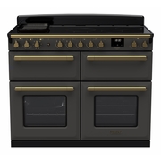Rangemaster ESDLB110EIPSLT/AB1 110cm Induction Range Cooker Estel Deluxe Slate / Antique Brass, A Rated