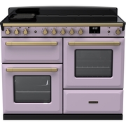 Rangemaster ESDLO110EIPHTH/AB1 110cm Induction Range Cooker Estel Deluxe Heather / Antique Brass, A Rated