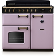 Rangemaster CLDL100EIPHTH/AB1 100cm Induction Range Cooker Classic Deluxe Heather / Antique Brass, A Rated