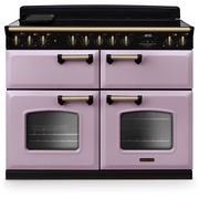 Rangemaster CLDLB110EIPHTH/AB1 110cm Induction Range Cooker Classic Deluxe Heather / Antique Brass, A Rated
