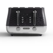 Morphy Richards 243020 Toaster, 4 Slice, Black