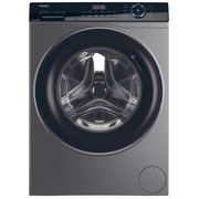 Haier HW80-B16939S8-UK Washing Machine, 8kg, 1600 Spin, Grey, A Rated