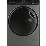 Haier HWD90B14959S8NUK Washer Dryer, 9kg/6kg, 1400 Spin, Grey, D Rated