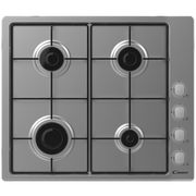 Candy CHW6LX 60cm 4 Burner Gas Hob, Stainless Steel