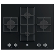 Hoover HVG6DK3B 60cm 4 Burner Gas Hob, Black