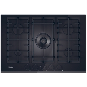 Haier HAVG75TBBP 75cm 5 Burner Gas Hob, Black