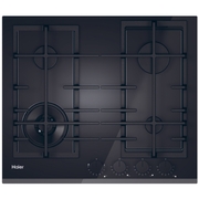 Haier HAVG6BF4TBPB 60cm 4 Burner Gas Hob, Black