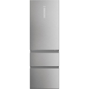 Haier HTW5618ENMG 3D 60 Series 5 Total No Frost Fridge Freezer, 60/40, Silver, E Rated