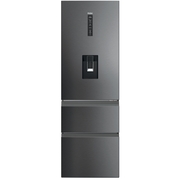 Haier HTW5618EWMP Total No Frost Fridge Freezer, 60/40, Grey, E Rated