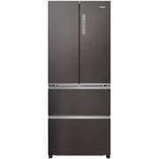 Haier HFR3718ENMD American Fridge Freezer, Grey, E Rated,  Non-Plumbed
