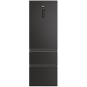 Haier HTW3618ENPB No Frost Fridge Freezer, 60/40, Black, E Rated