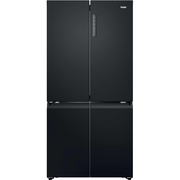 Haier HCR39F19ENPT American Fridge Freezer,  Non-Plumbed, Black, E Rated